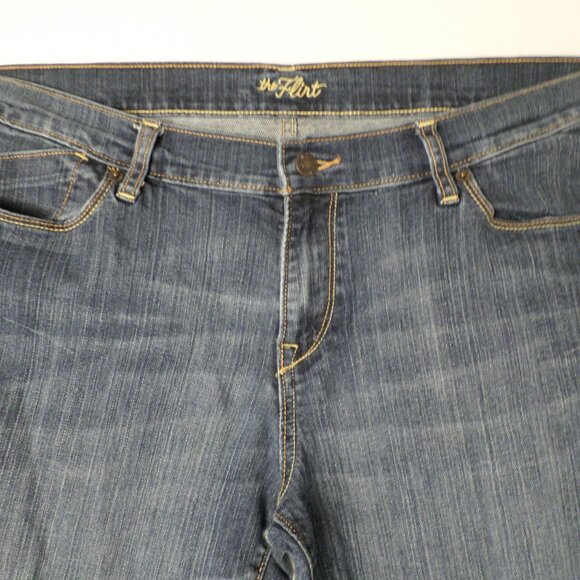 Old Navy 'The Flirt' Womens Dark Blue Denim Jeans Sz 14 Regular - Picture 5 of 12